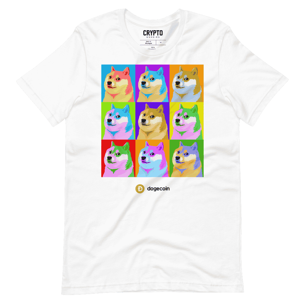 unisex staple t shirt white front 6195744be51ac - Doge Pop Art T-Shirt