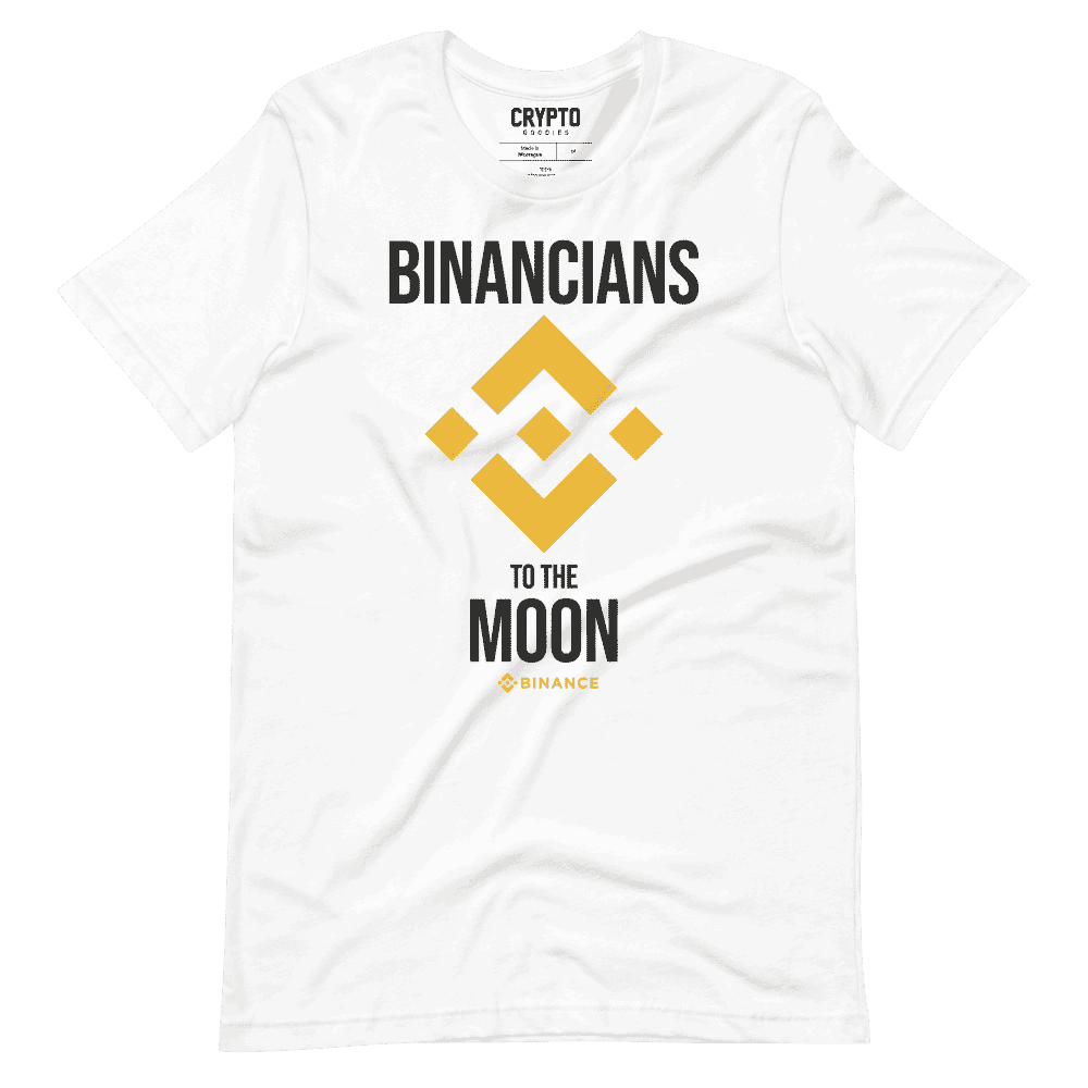 unisex staple t shirt white front 61957eb37c935 - Binancians to the Moon T-Shirt