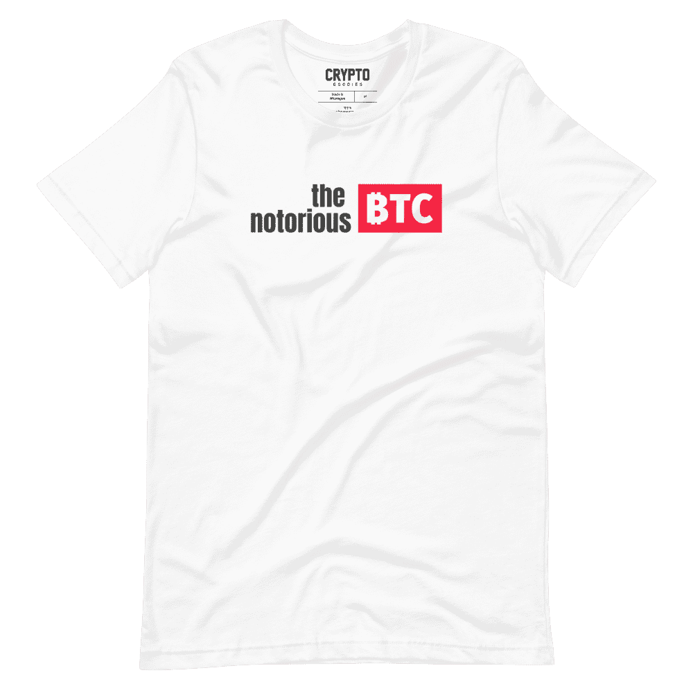 unisex staple t shirt white front 6195806c1180c - The Notorious BTC T-Shirt