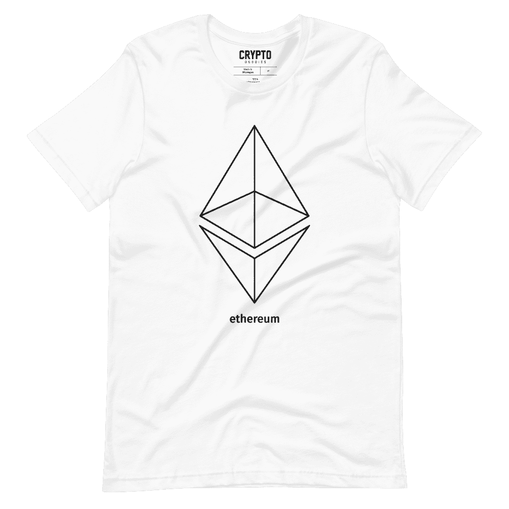 unisex staple t shirt white front 61958b296f40e - Ethereum x Black Outline Logo T-Shirt