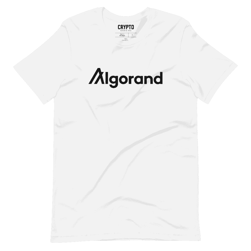 unisex staple t shirt white front 61958be3a5b94 - Algorand Logo White Classic T-Shirt
