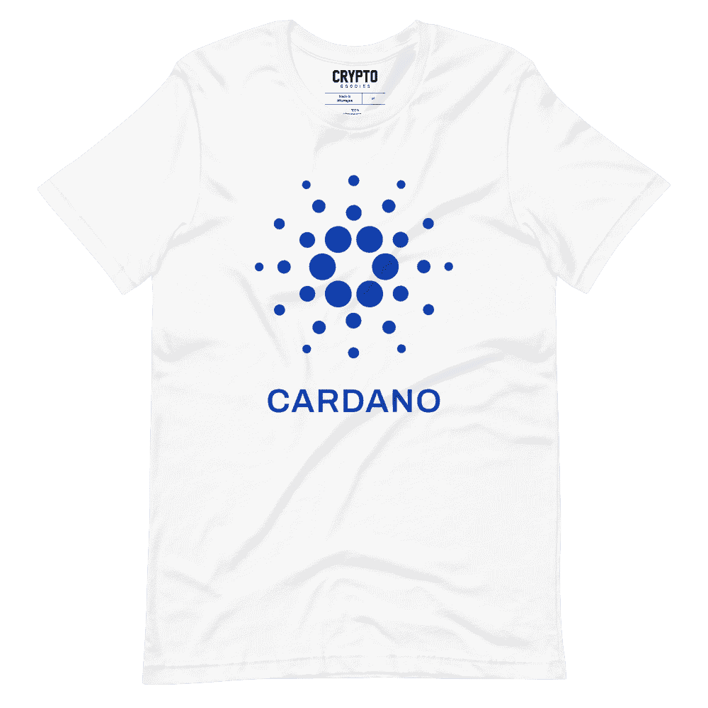 unisex staple t shirt white front 61958d881968b - Cardano Large Logo T-Shirt