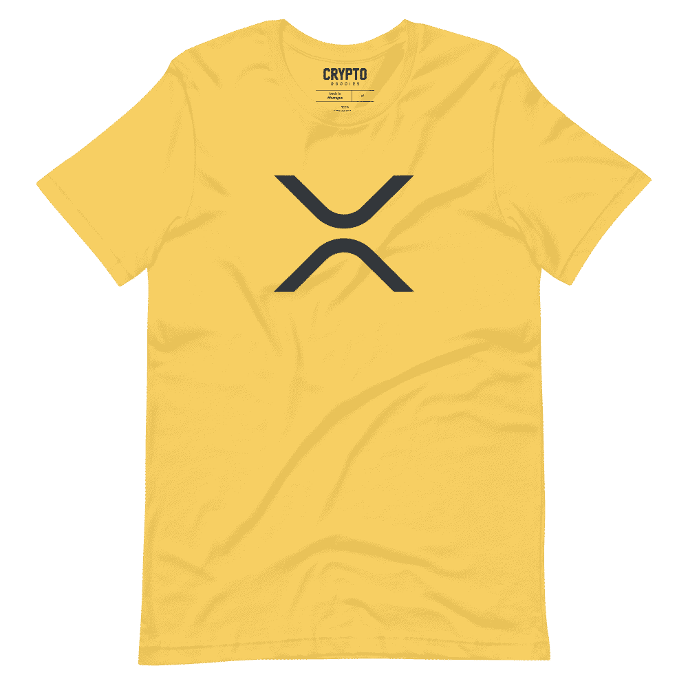 unisex staple t shirt yellow front 619532a44359a - XRP (Ripple) Cryptocurrency Symbol T-Shirt