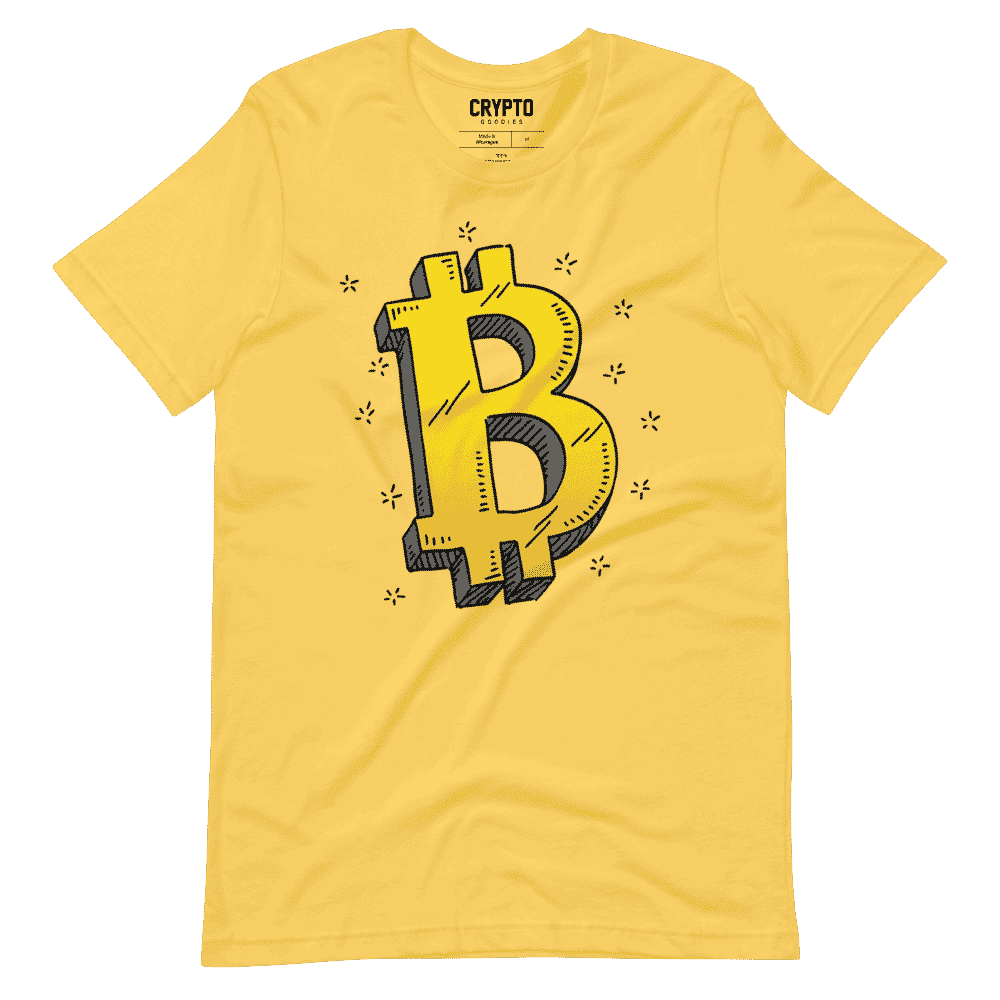 unisex staple t shirt yellow front 61953d60cf8de - Bitcoin Sketch T-Shirt