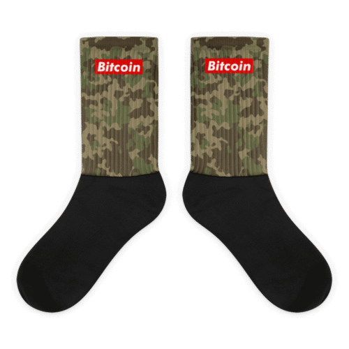 Bitcoin x Camouflage Socks