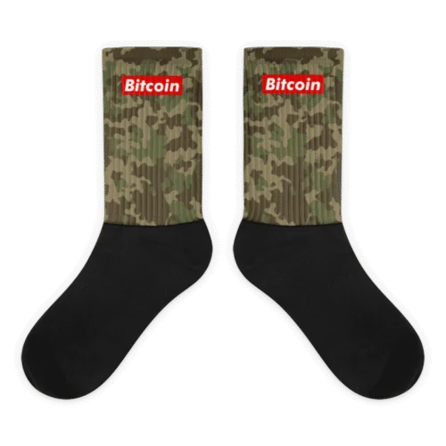 Bitcoin x Camouflage Socks
