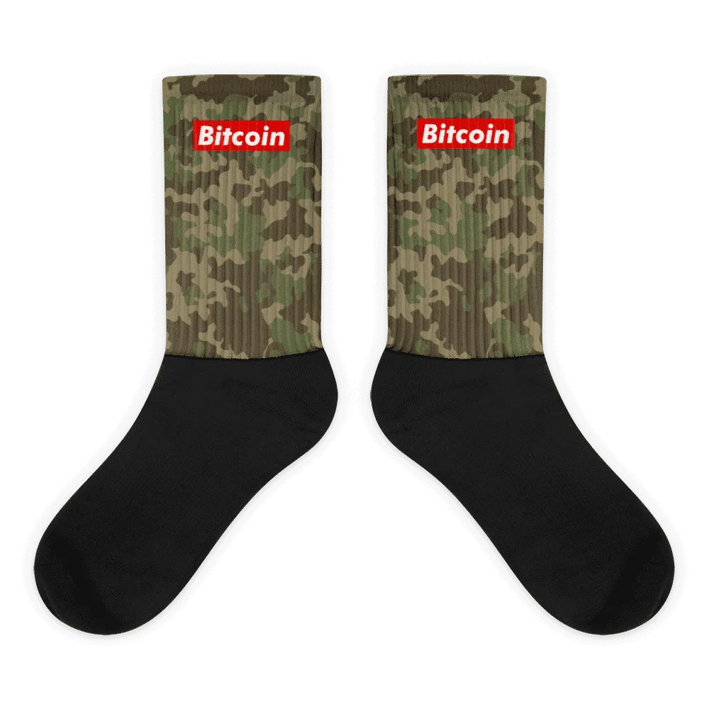 Bitcoin x Camouflage Socks
