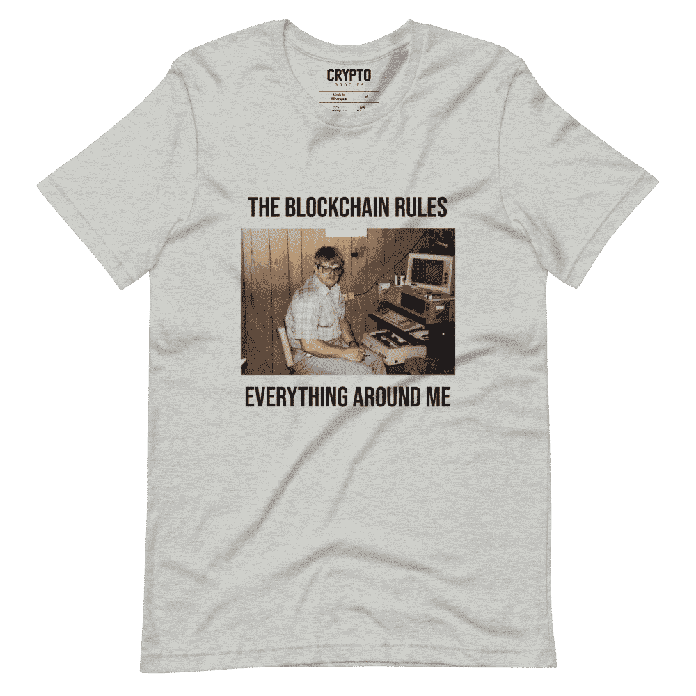 Crypto Geek X The Blockchain Rules Everything Around Me T-Shirt