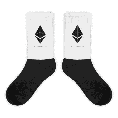 Ethereum Black Logo Socks
