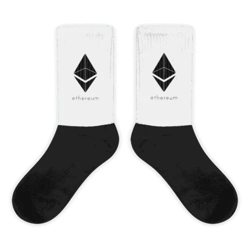 Ethereum Black Logo Socks