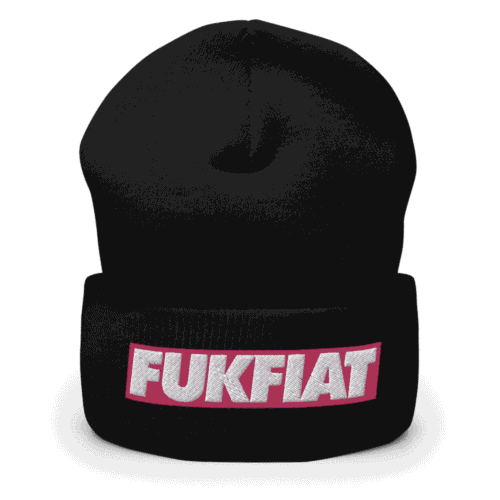 Fuk Fiat Cryptocurrency Cuffed Beanie