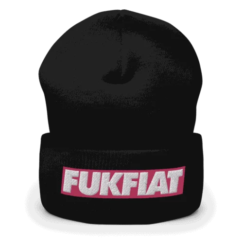 Fuk Fiat Cryptocurrency Cuffed Beanie