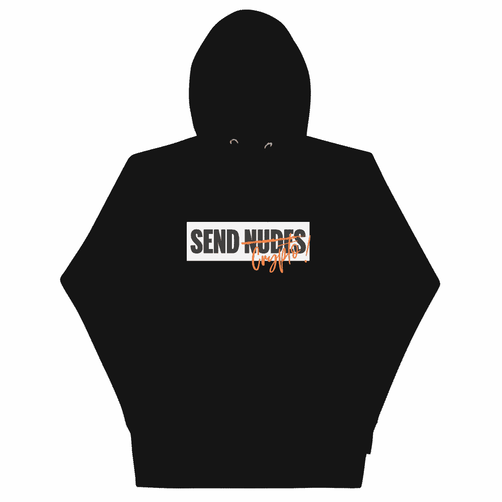 unisex premium hoodie black front 61c10da0d482d - Don't Send Nudes. Send Crypto Hoodie