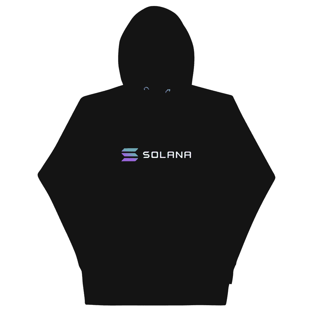 unisex premium hoodie black front 61c8d835ca587 - Solana Hoodie