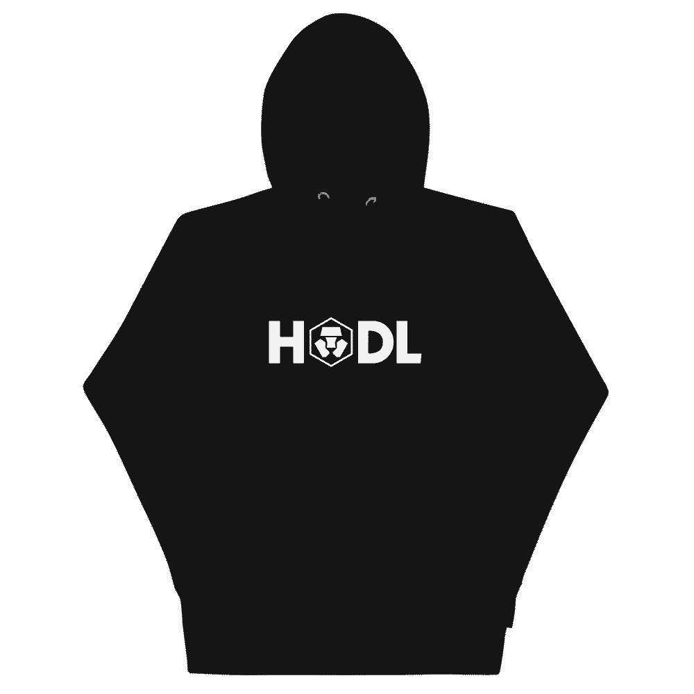 unisex premium hoodie black front 61ca30bdba72f - Crypto.com x HODL Hoodie