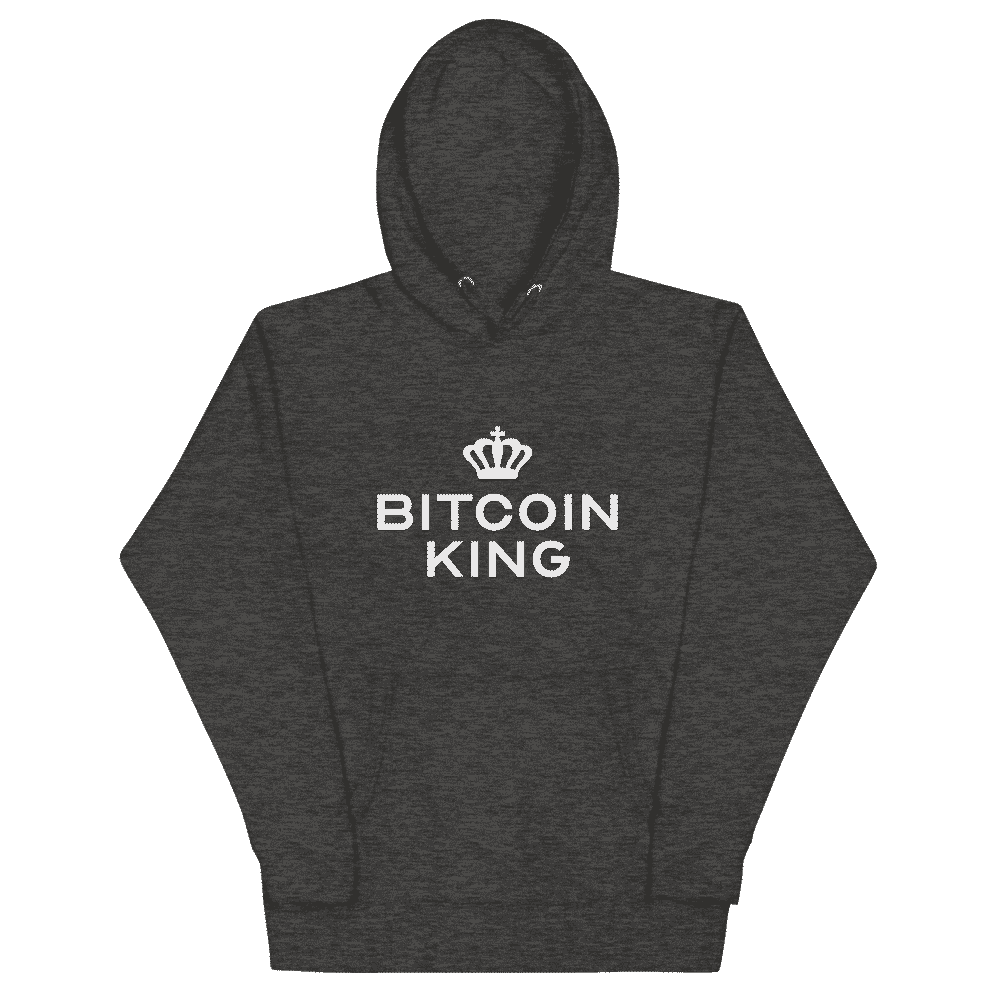 unisex premium hoodie charcoal heather front 61c1a9e8f2145 - Bitcoin King Hoodie
