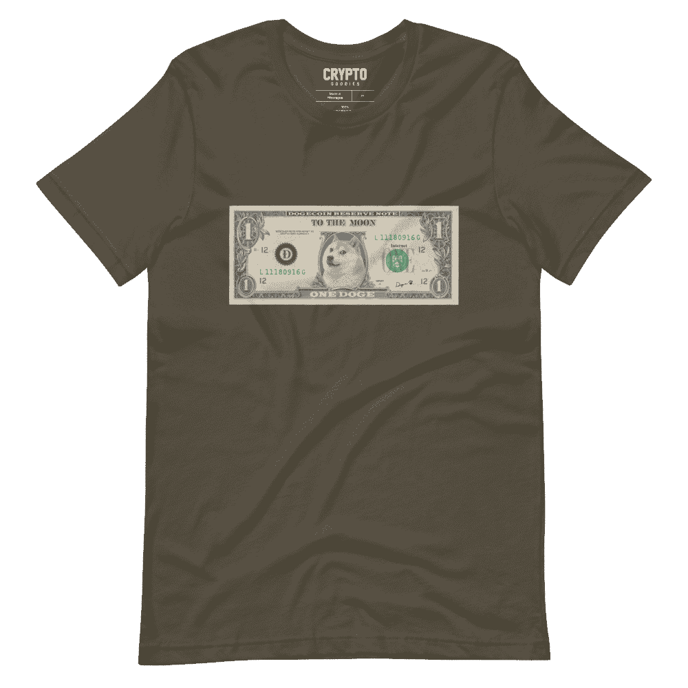 unisex staple t shirt army front 61cf05d1ef4aa - Doge Money x To The Moon T-Shirt