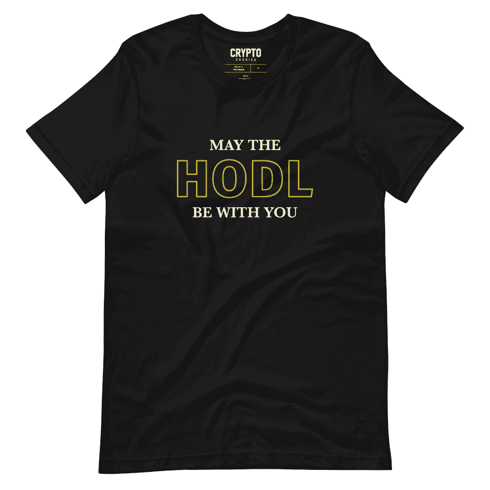 unisex staple t shirt black front 61c37f34b32b5 - May The HODL Be With You T-Shirt