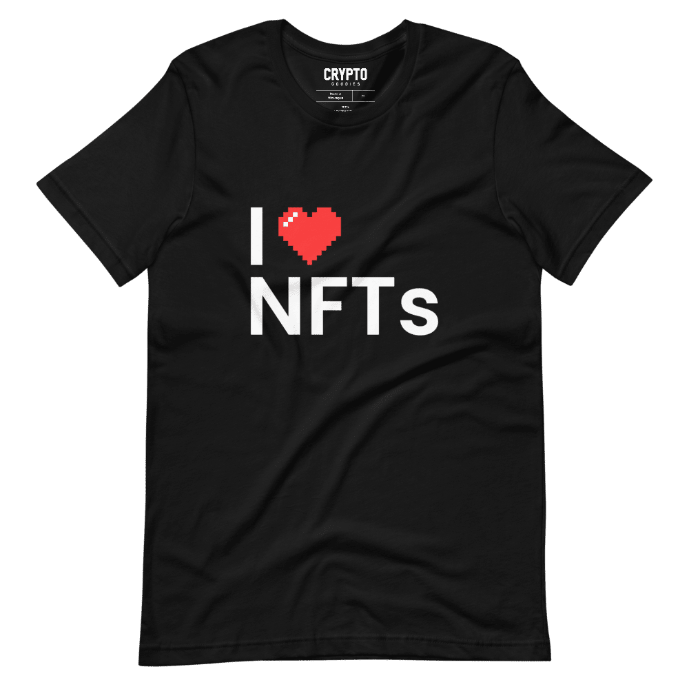 unisex staple t shirt black front 61ca4260dd1e3 - I Love NFTs T-Shirt