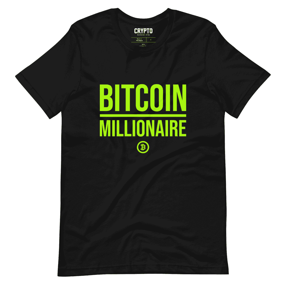 unisex staple t shirt black front 61ce2e7c340db - Bitcoin Millionaire T-Shirt