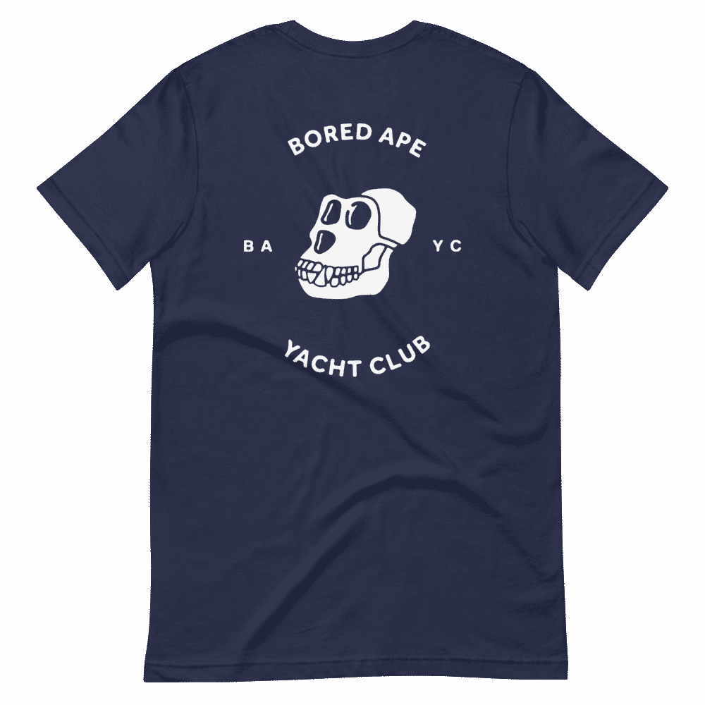 unisex staple t shirt navy back 61c1fbee3434c - Bored Ape Yacht Club Logo T-Shirt