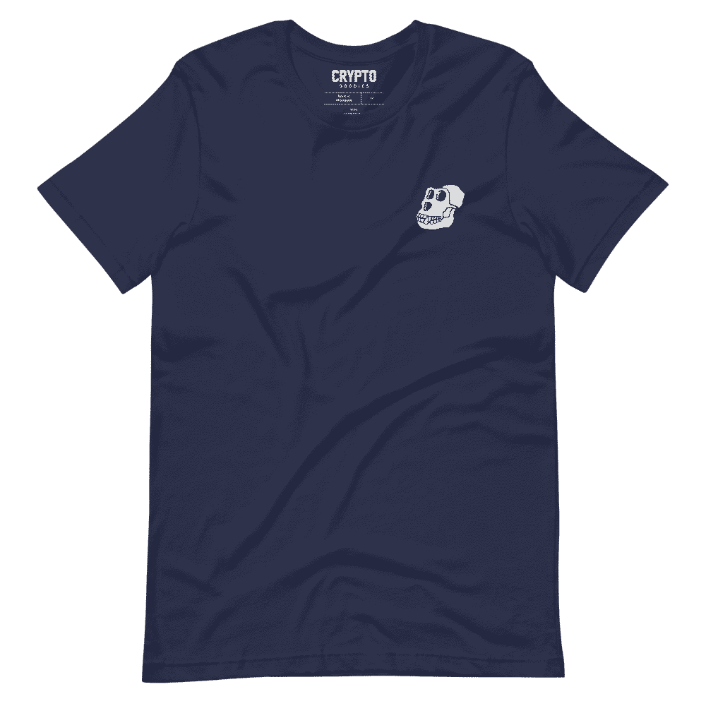 unisex staple t shirt navy front 61c1fbee327a0 - Bored Ape Yacht Club Logo T-Shirt