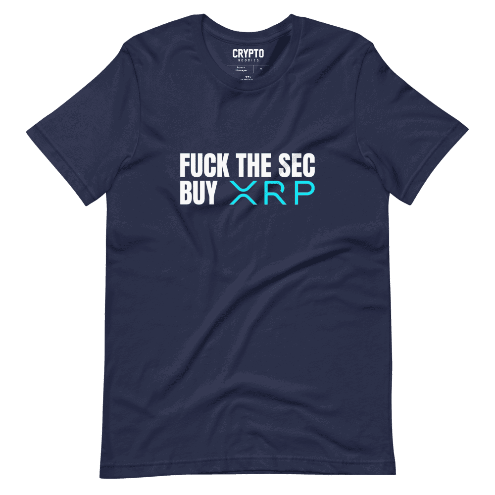 unisex staple t shirt navy front 61ca47052b43c - Fuck The SEC x Buy XRP T-Shirt