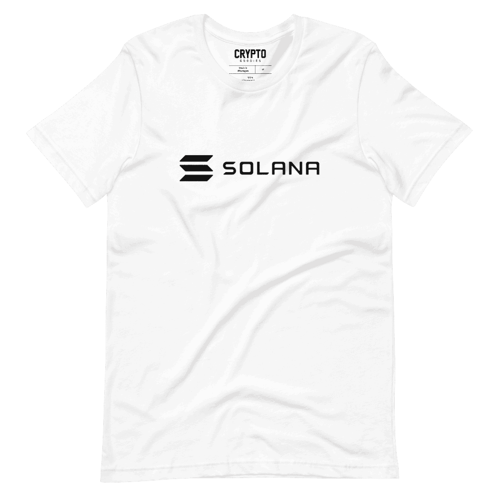 unisex staple t shirt white front 61c8d665c7c42 - Solana Black Logo T-Shirt
