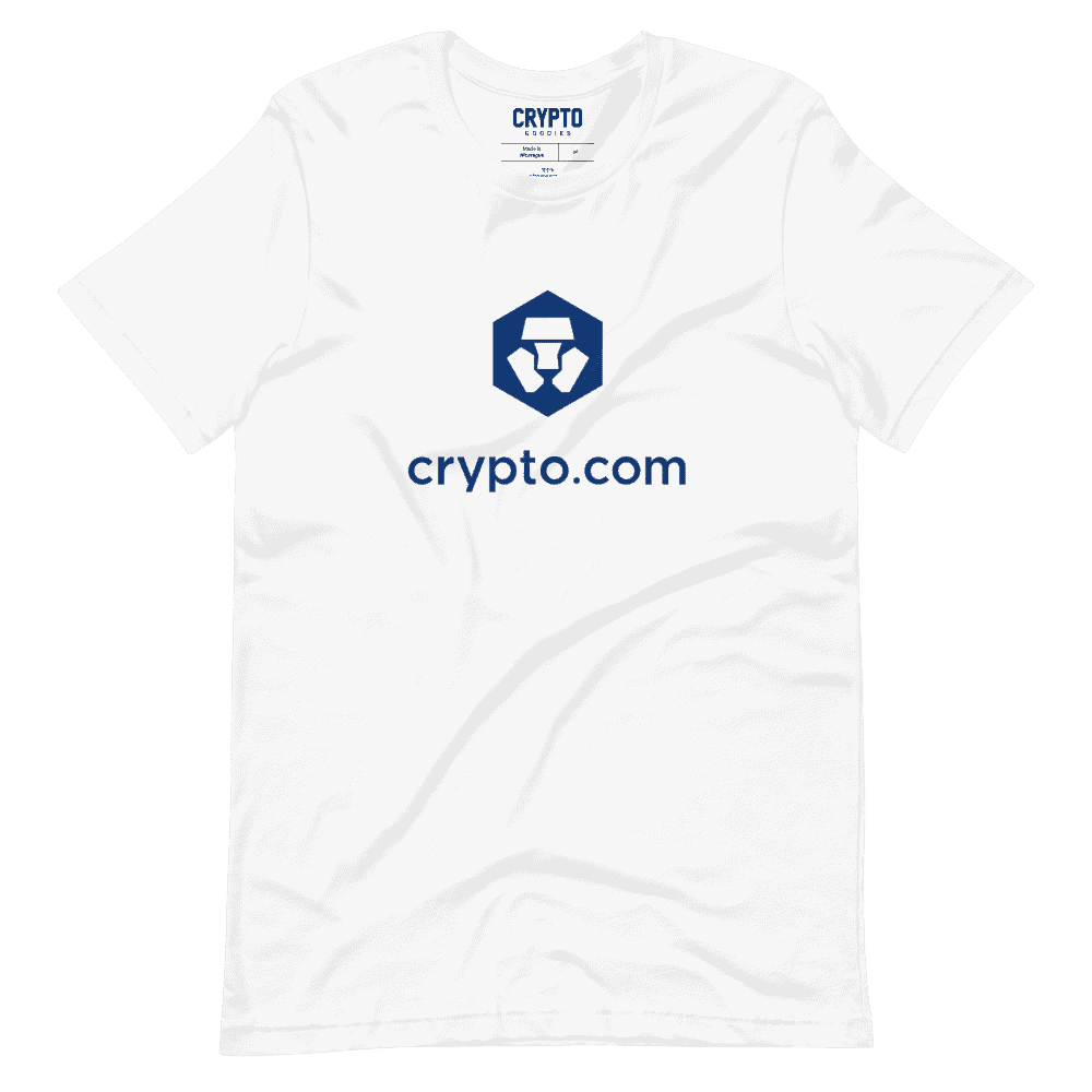 unisex staple t shirt white front 61ca320c21651 - Crypto.com Logo T-Shirt