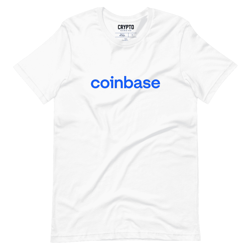 unisex staple t shirt white front 61ca394d6c255 - Coinbase Logo T-Shirt