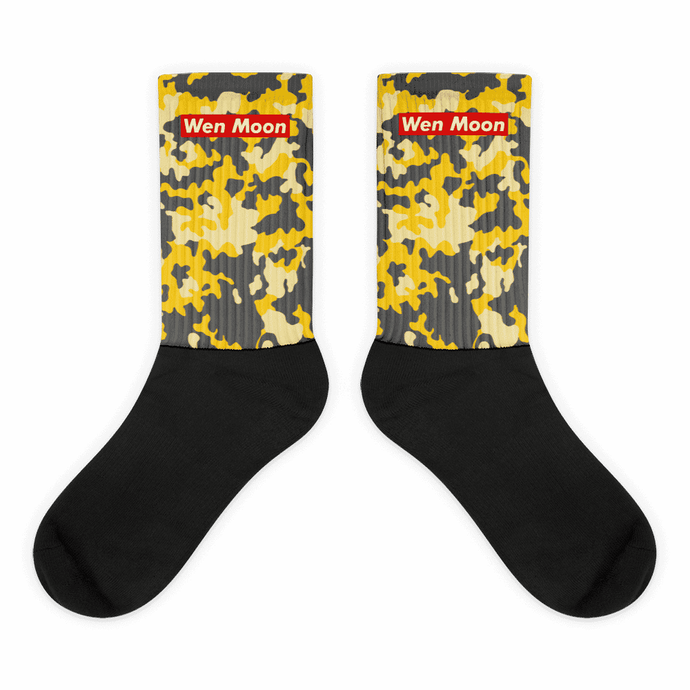 Wen Moon X Yellow Camouflage Socks