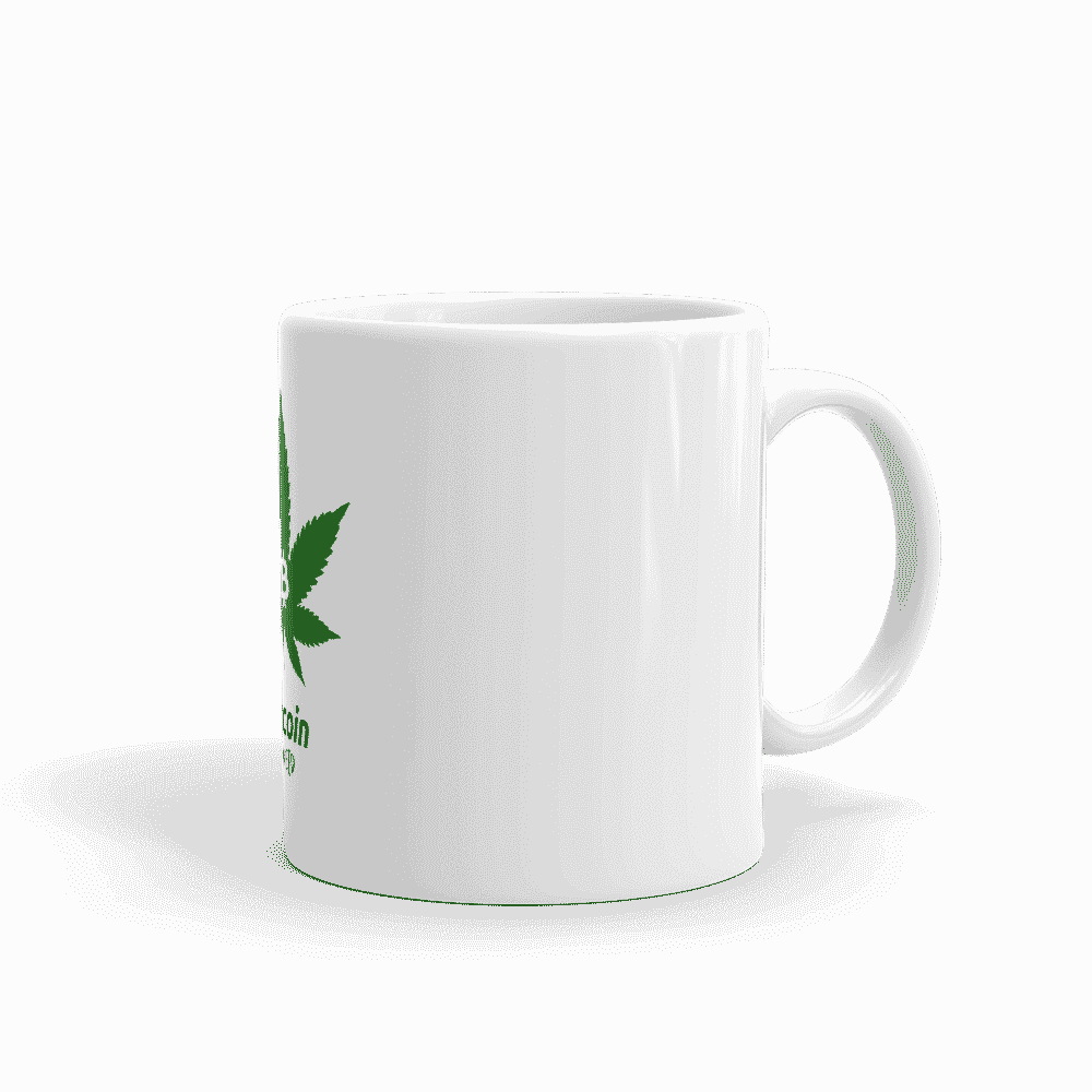 white glossy mug 11oz handle on right 61cd0d079d6f7 - Bitcoin & Weed mug