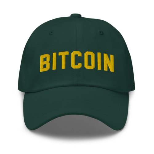 Bitcoin Green Baseball Cap