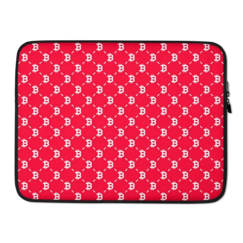 Bitcoin (RED) Fashion Laptop Sleeve