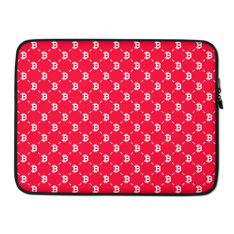 Bitcoin (RED) Fashion Laptop Sleeve