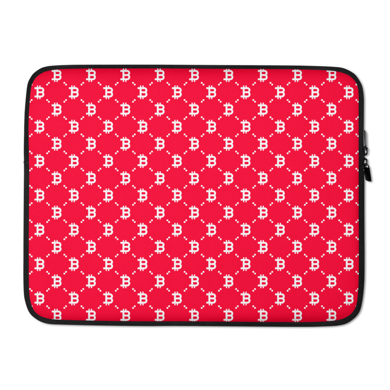 Bitcoin (RED) Fashion Laptop Sleeve