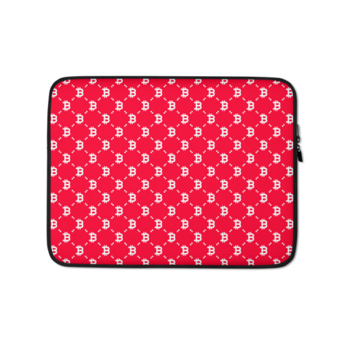Bitcoin (RED) Fashion Laptop Sleeve