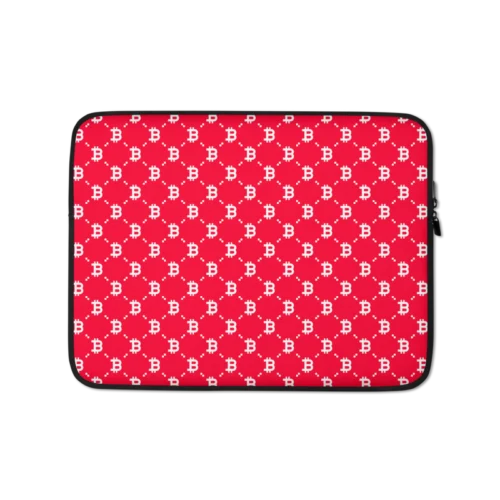 Bitcoin (RED) Fashion Laptop Sleeve