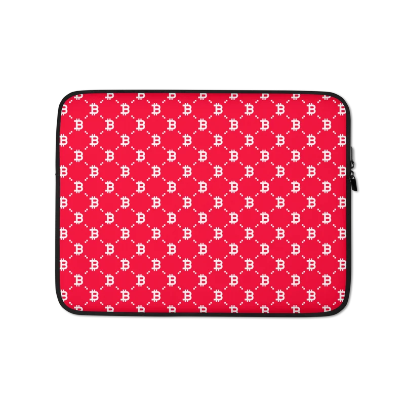 Bitcoin (RED) Fashion Laptop Sleeve