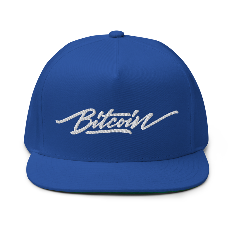 Bitcoin x Calligraphy Logo Snapback Hat