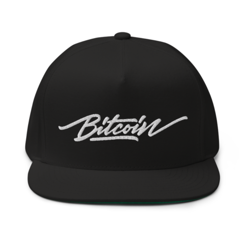 Bitcoin x Calligraphy Logo Snapback Hat