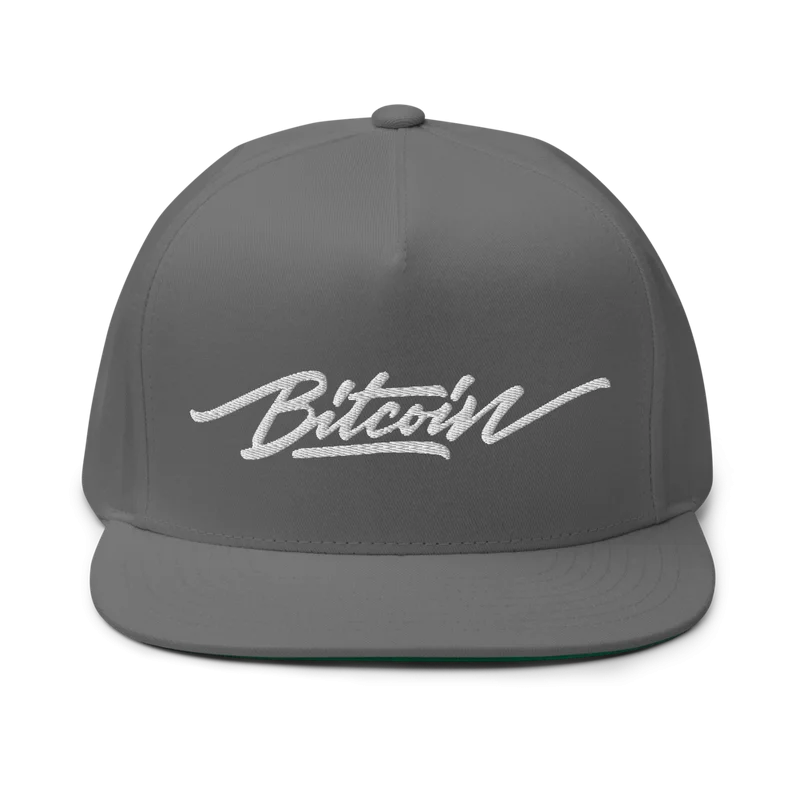 Bitcoin x Calligraphy Logo Snapback Hat - Image 7