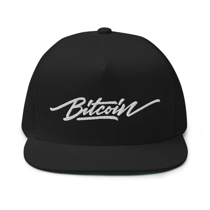 Bitcoin x Calligraphy Logo Snapback Hat