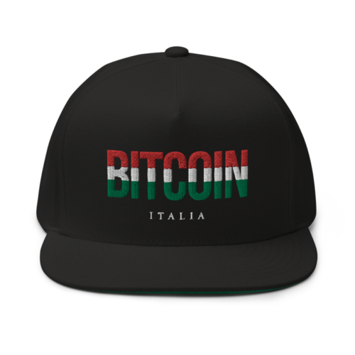 Bitcoin x Italian Flag Logo Snapback Hat