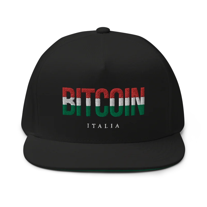 Bitcoin x Italian Flag Logo Snapback Hat