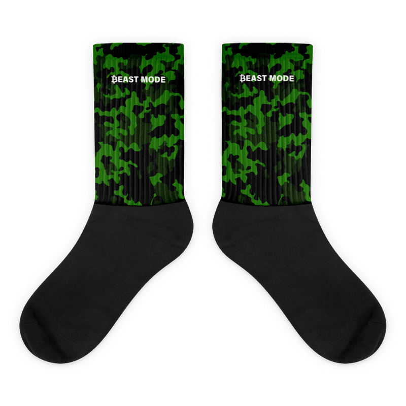 black foot sublimated socks flat 61e416357760a - Bitcoin x Beast Mode Camouflage Socks