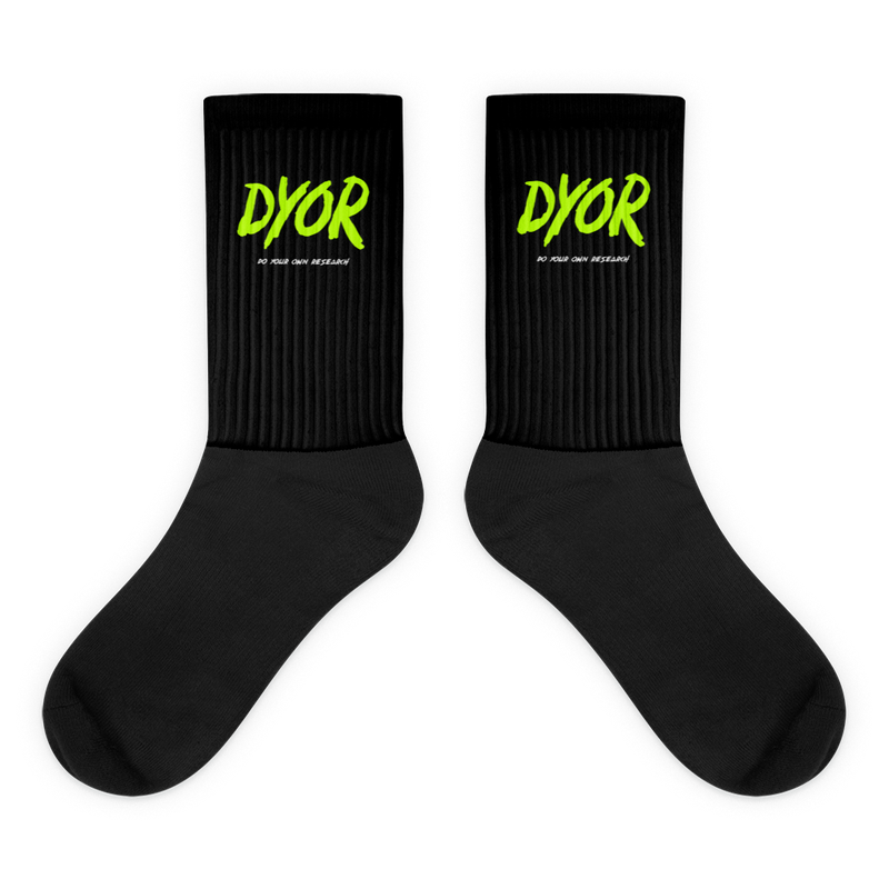 black foot sublimated socks flat 61e41ac0000b8 - DYOR (Do Your Own Research) Socks