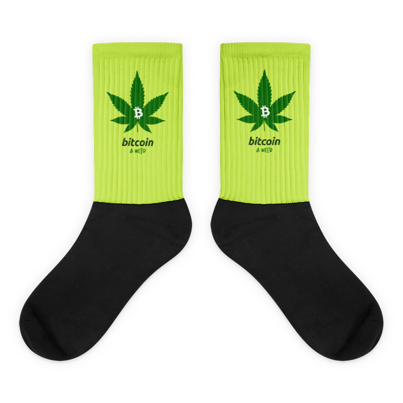 Bitcoin & Weed Socks