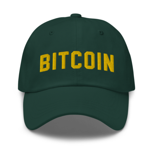 classic dad hat spruce front 61f5d2c251157 - Bitcoin Green Baseball Cap