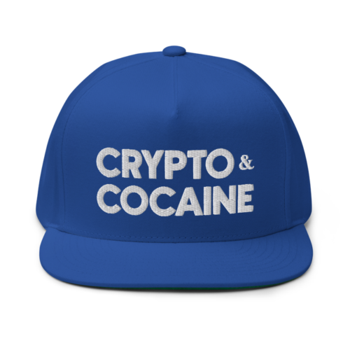 Crypto & Cocaine Flat Bill Cap